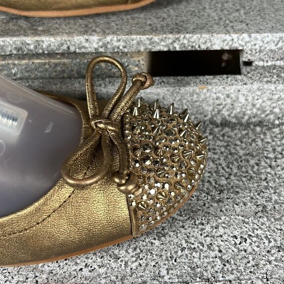 Sam Edelman Beatrix Leather Studded Flats Loafers Shoes Size 5.5 - Picture 5 of 8